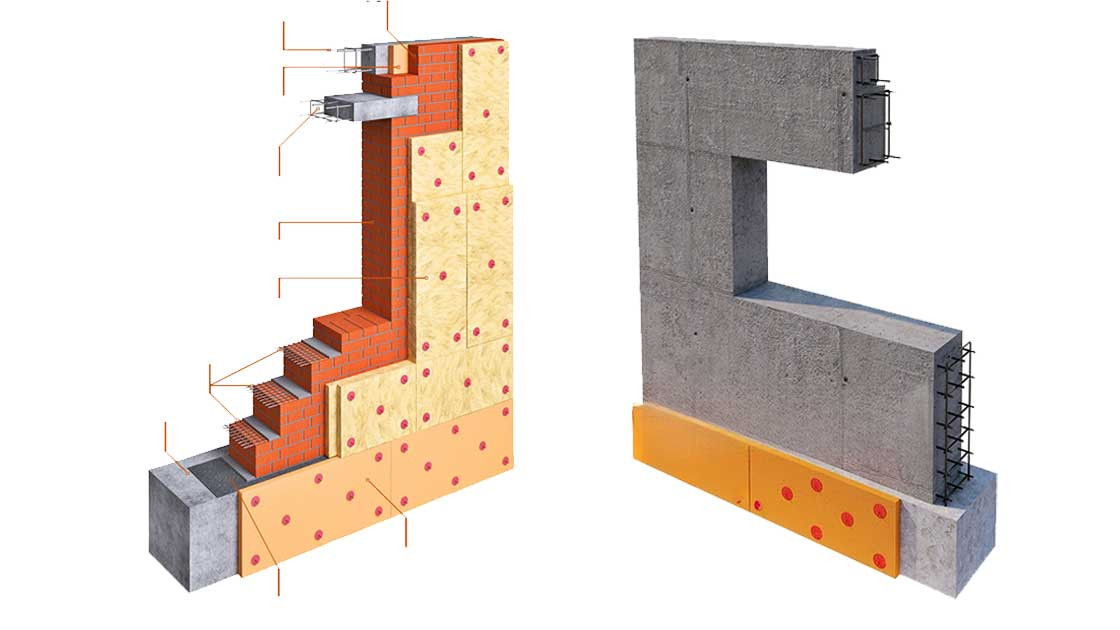 The difference between the technologies for erecting walls with monolithic foam concrete and brick with insulation